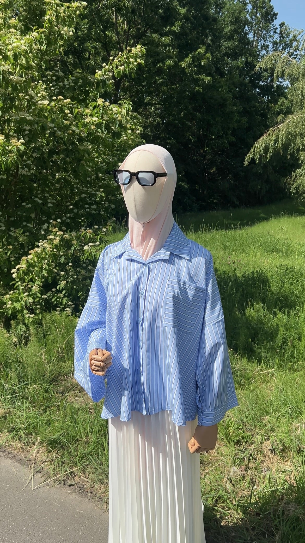 STRIPED SHIRT WHITE/BLUE