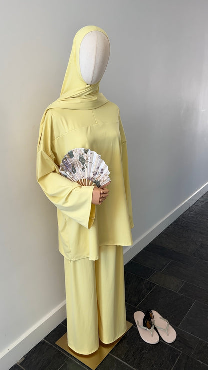 ZIP BURKINI YELLOW