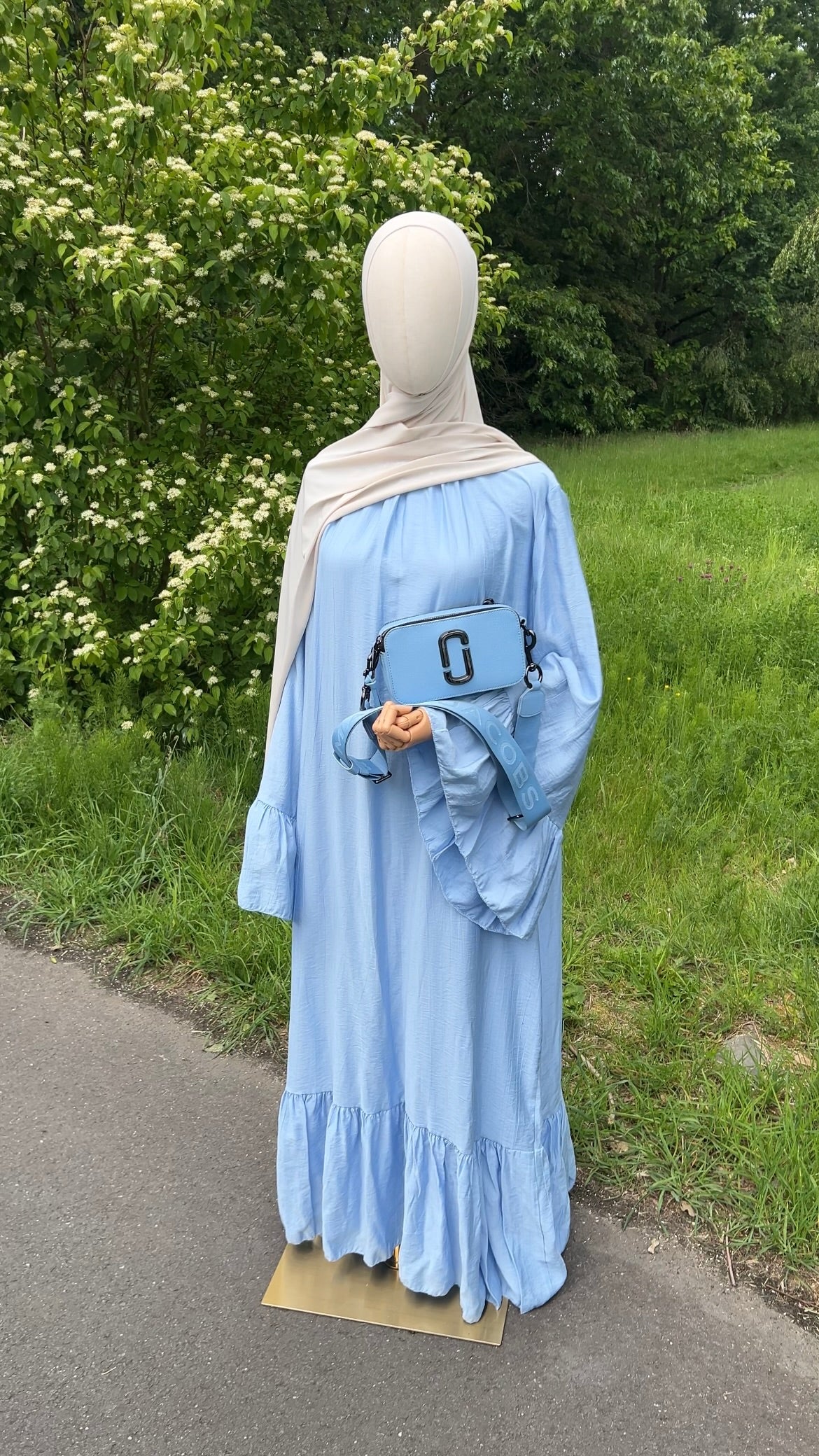 AIRY DRESS BABY BLUE (RESTOCKING SOON)