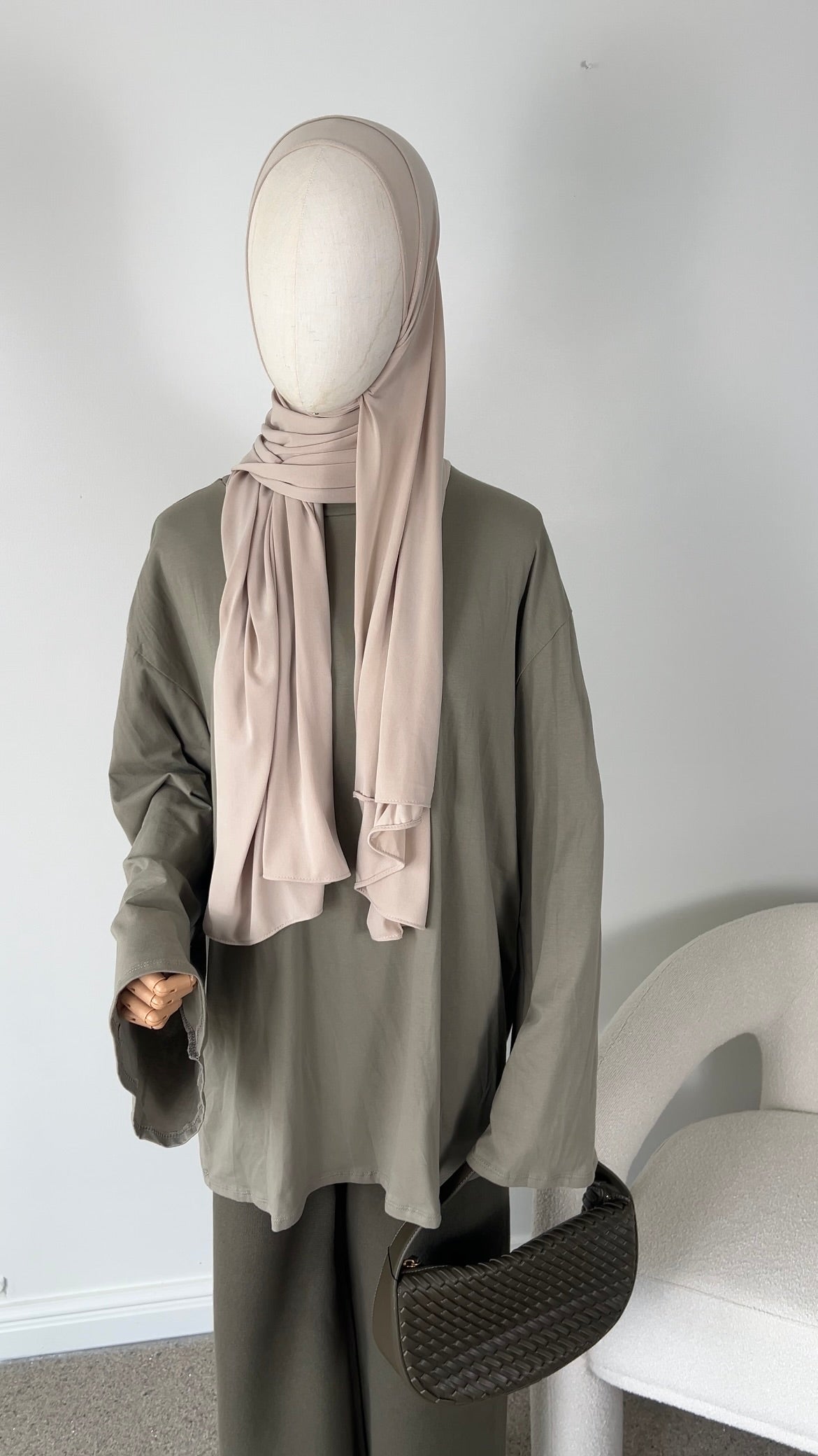 COTTON EXTRA LONGSLEEVE LIGHT OLIVE