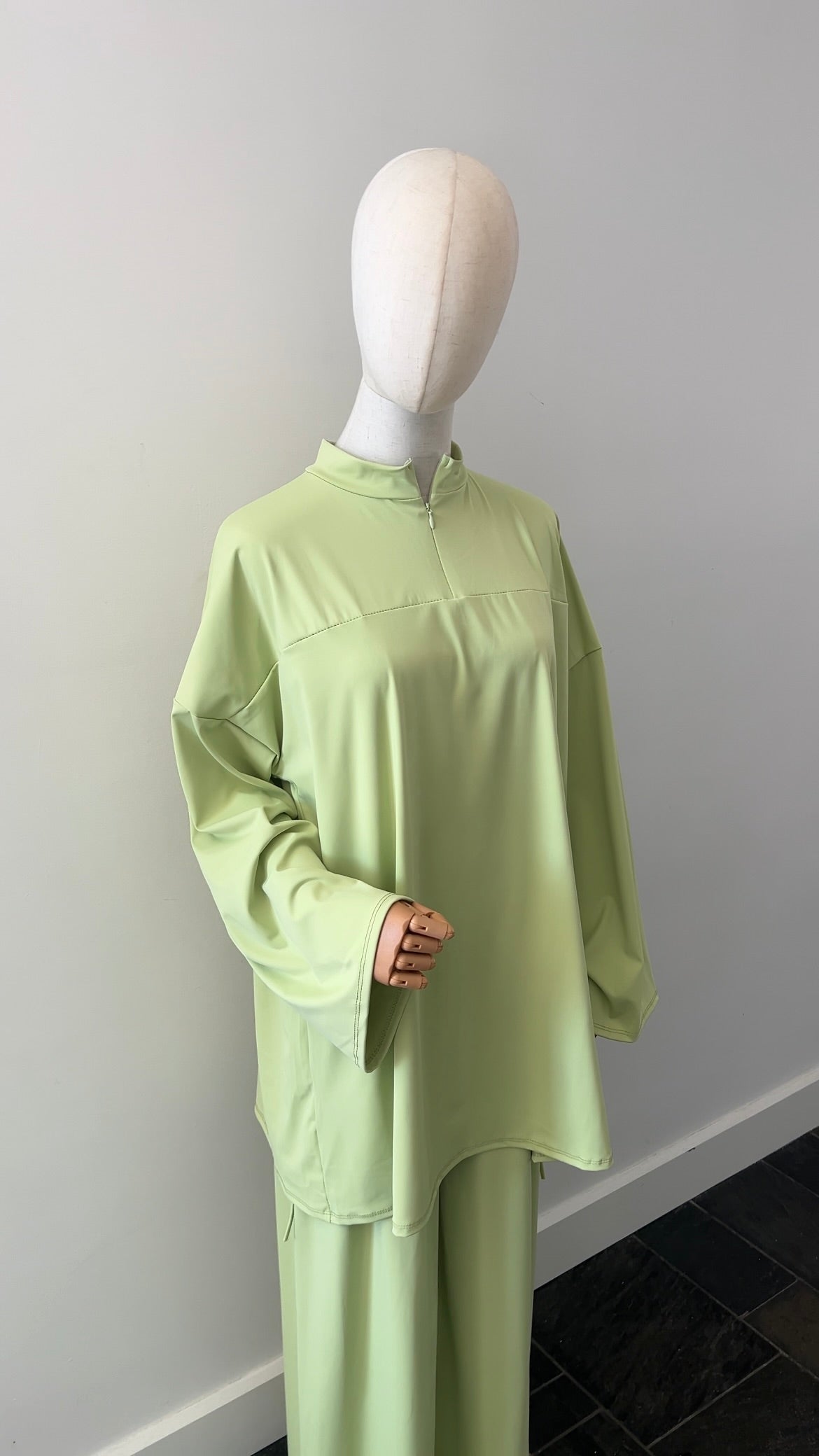 ZIP BURKINI GREEN