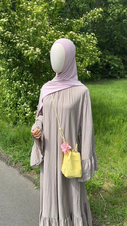 AIRY DRESS TAUPE