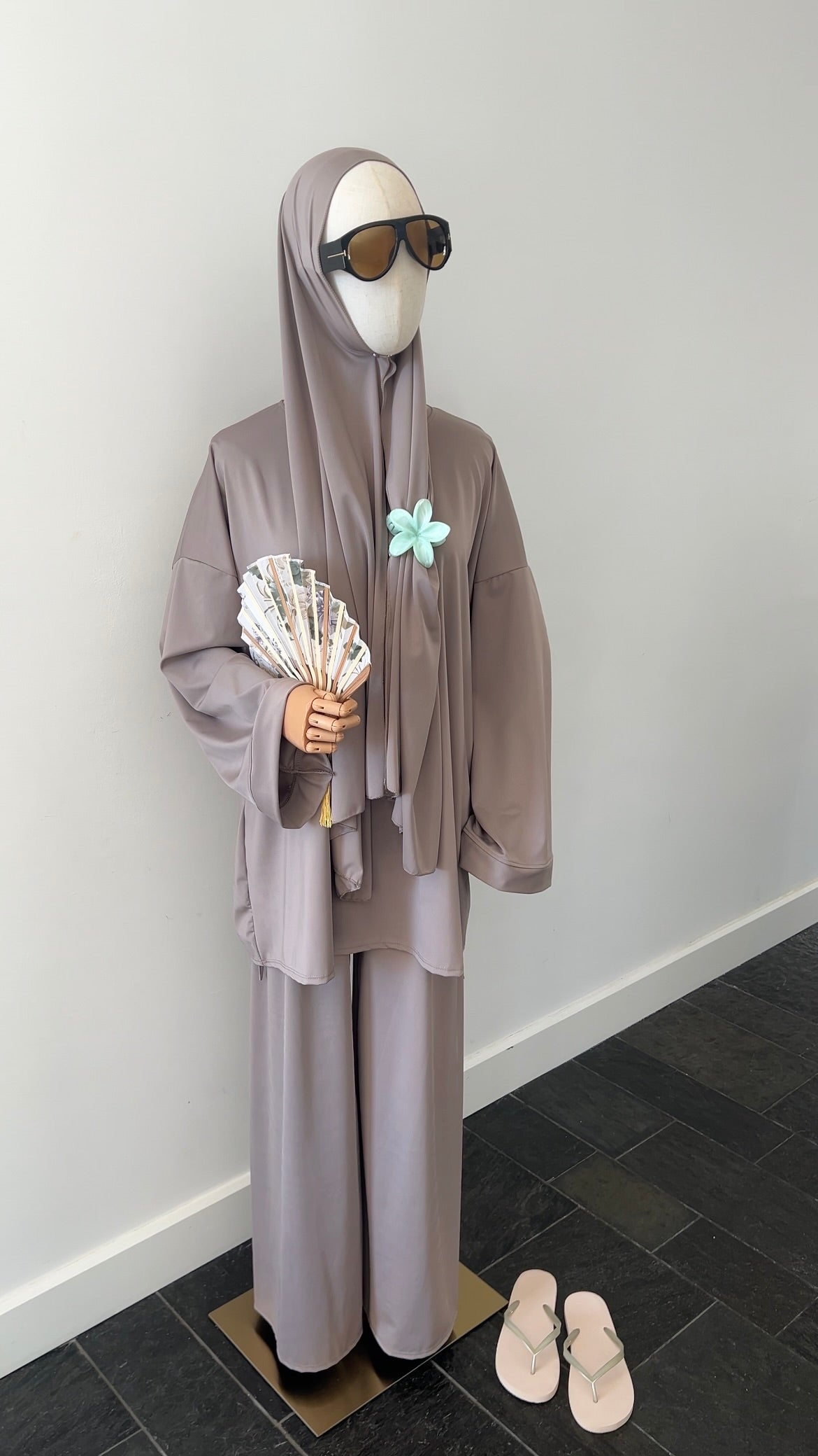 BURKINI 3 PIECE LIGHT TAUPE