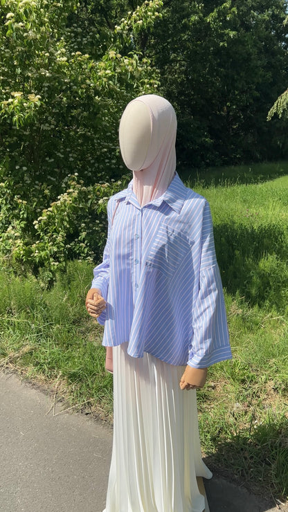 STRIPED SHIRT PINK/BLUE