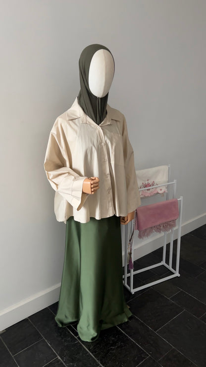 OVERSIZED SHIRT BEIGE