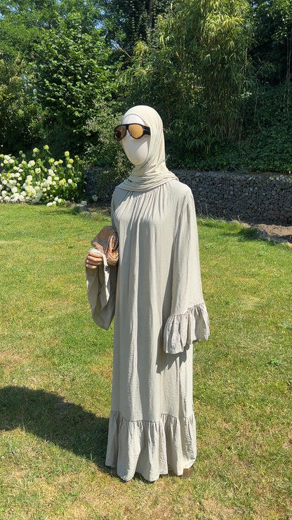 AIRY DRESS SAGE GREEN