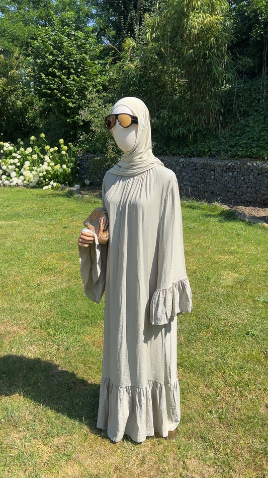 AIRY DRESS SAGE GREEN
