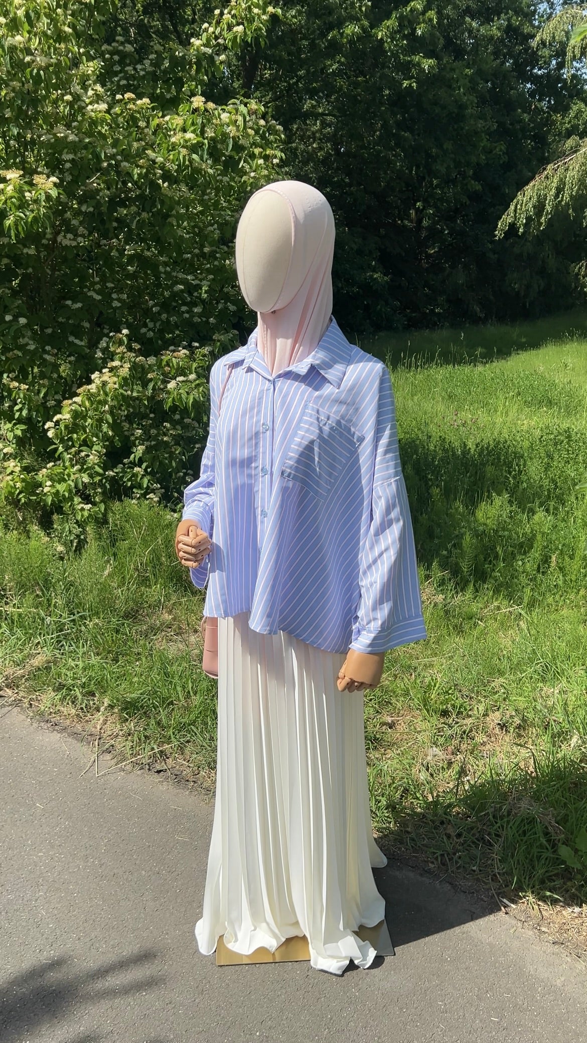 STRIPED SHIRT PINK/BLUE