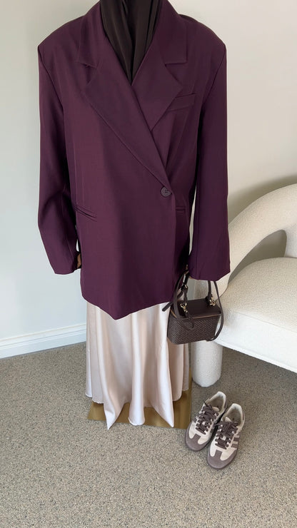 BUTTON BLAZER CHERRY