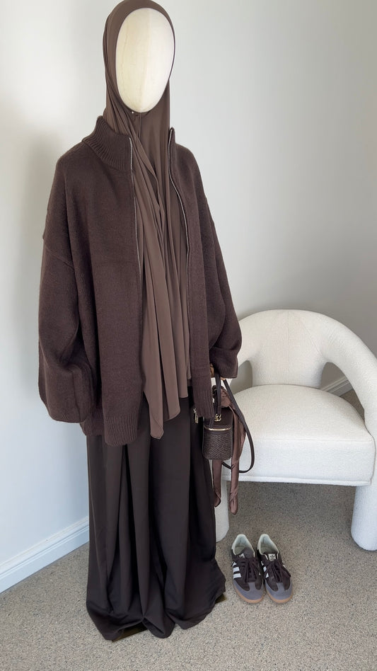 FALL TROUSER DARK BROWN (tall proof)