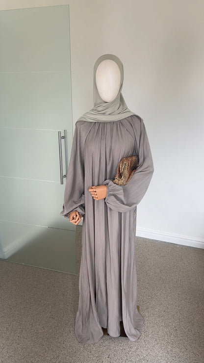 SOFT VISCOSE ABAYA TAUPE