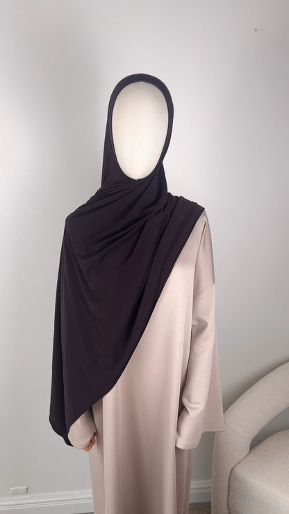 HIJAB SCARF DARK BROWN