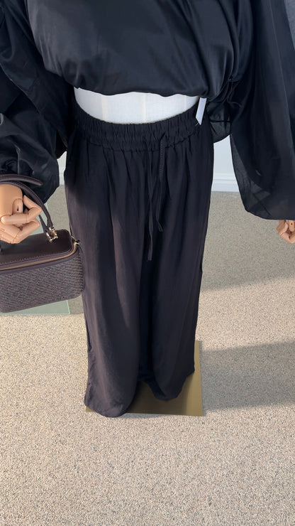 EVERYDAY VISCOSE PANTS BLACK