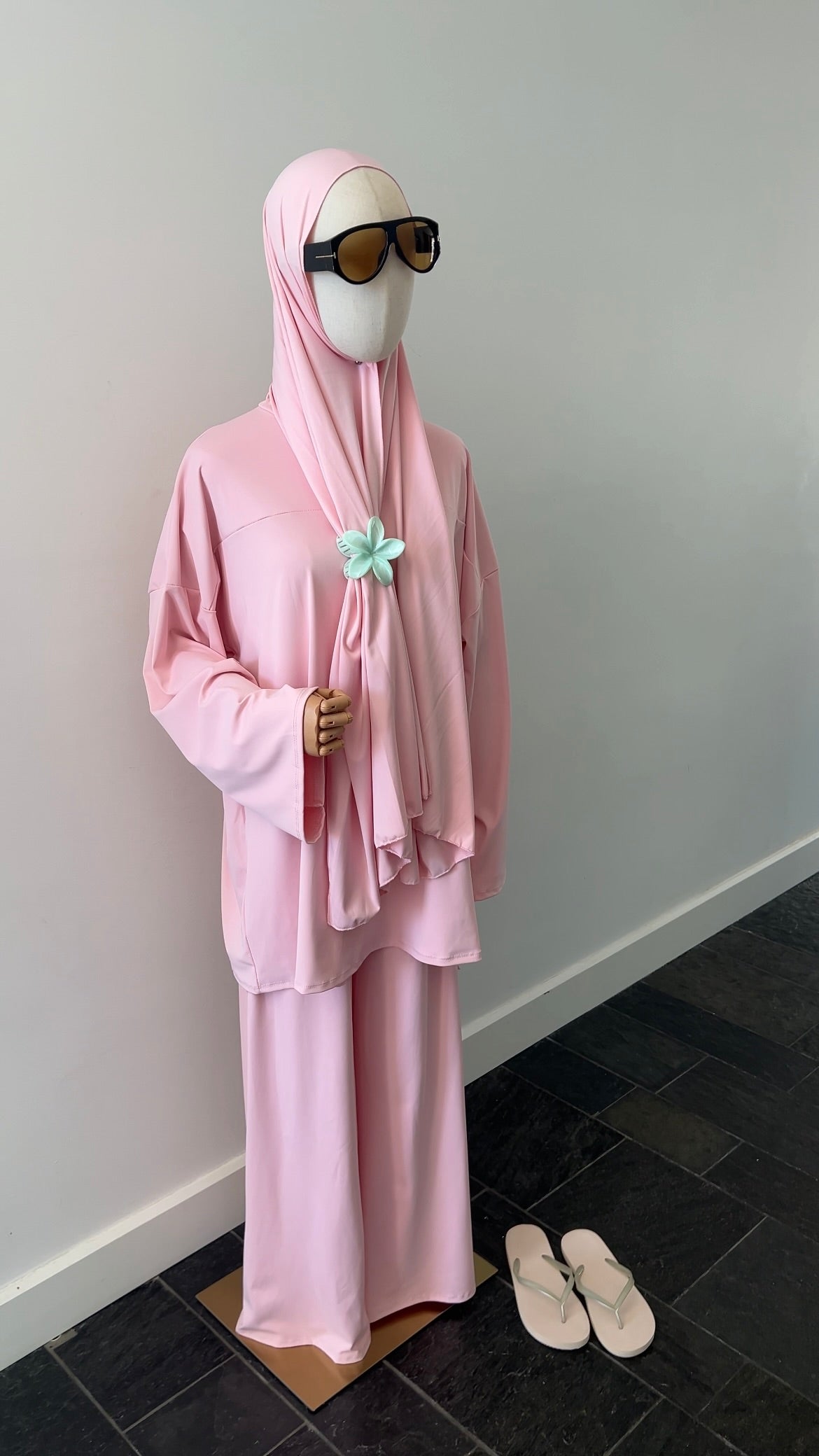 ZIP BURKINI BABY PINK