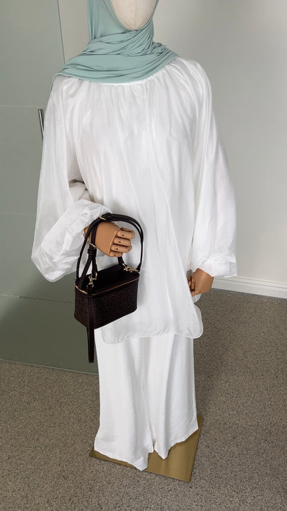 EVERYDAY VISCOSE PANTS WHITE