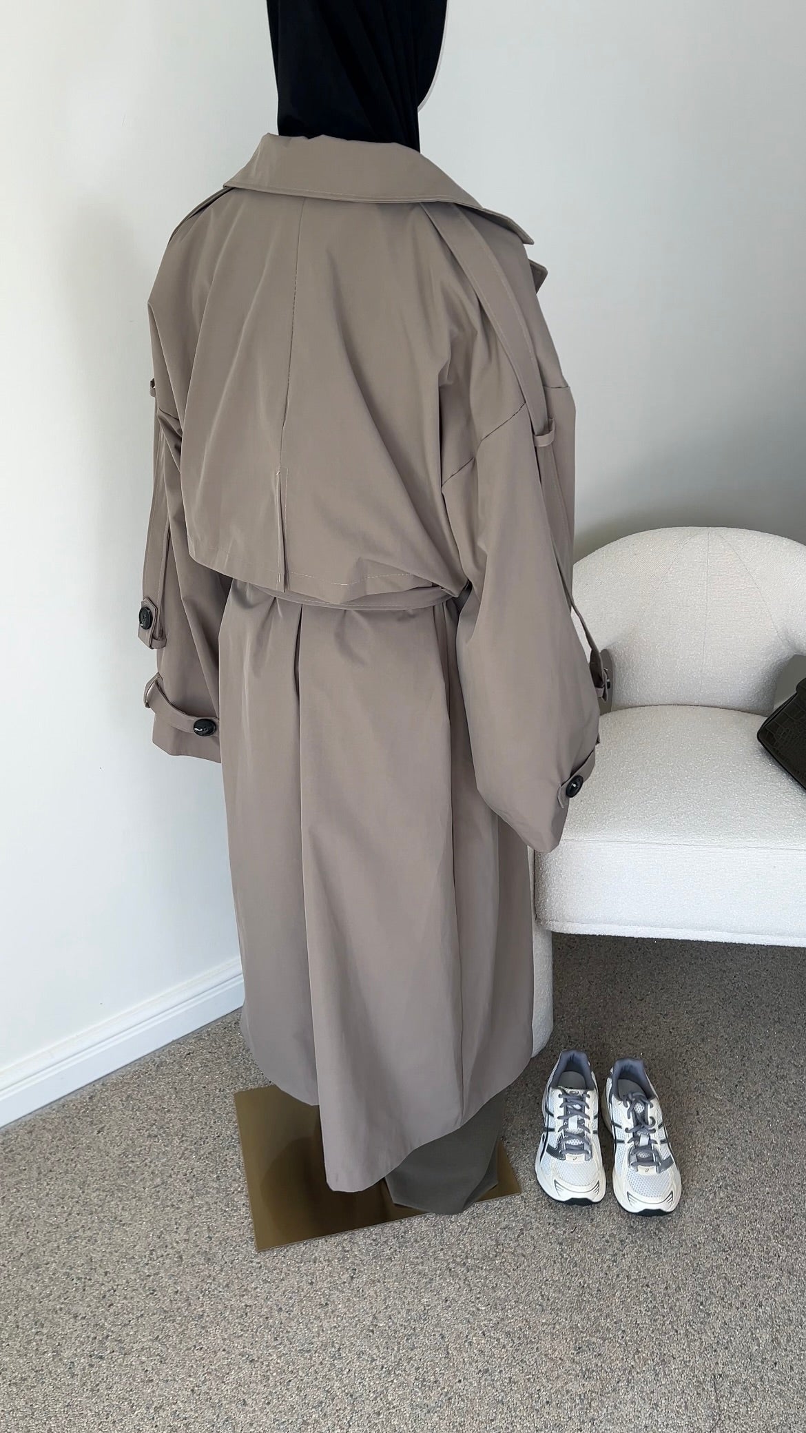 PREMIUM TRENCH COAT TAUPE