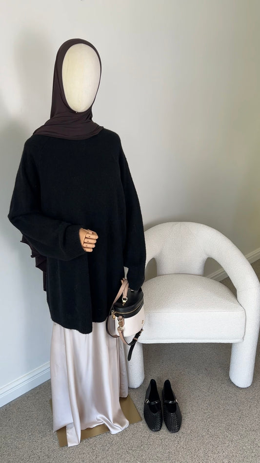 KNIT SWEATER BLACK