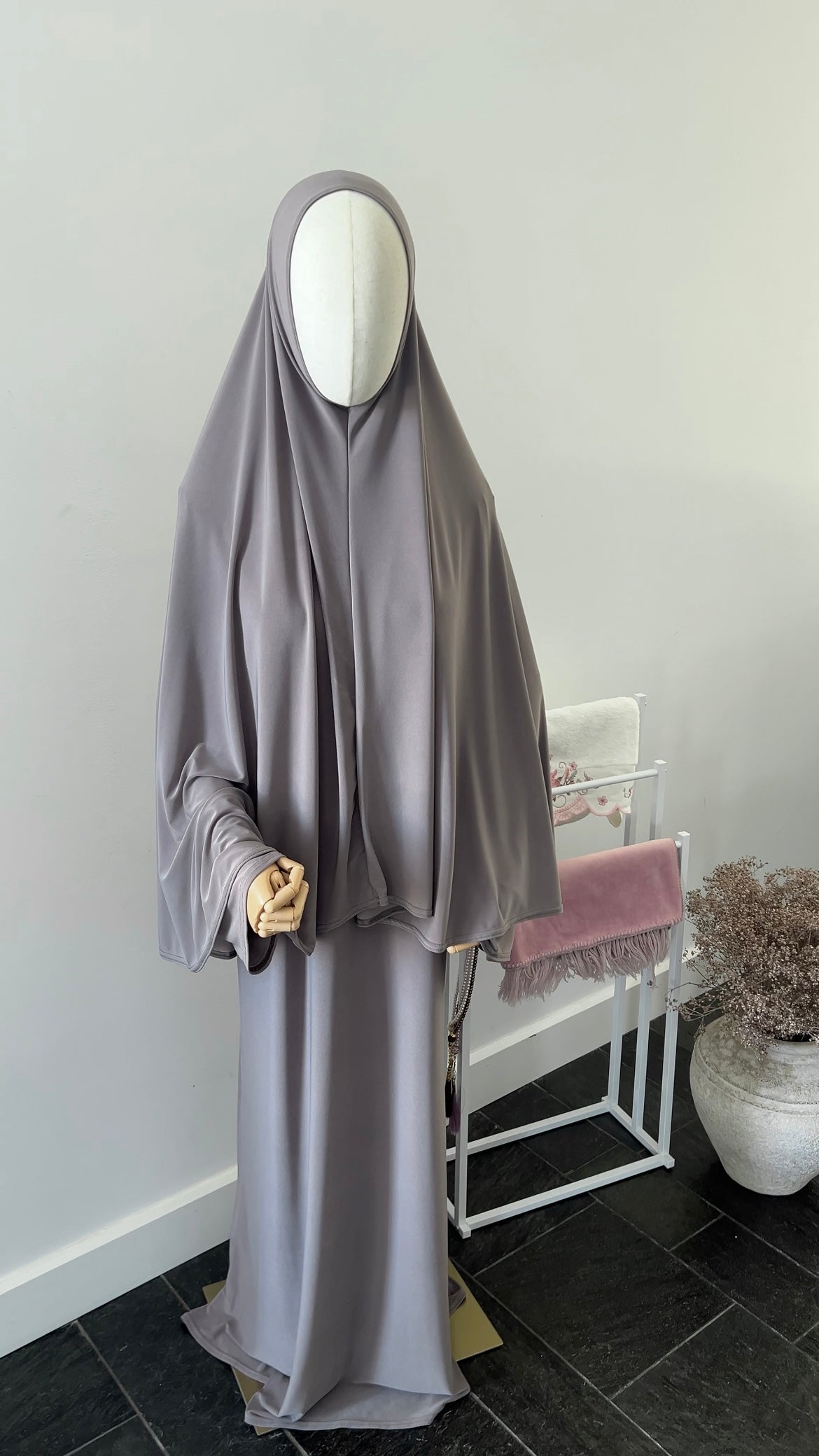 ABAYA KHIMAR SET TAUPE