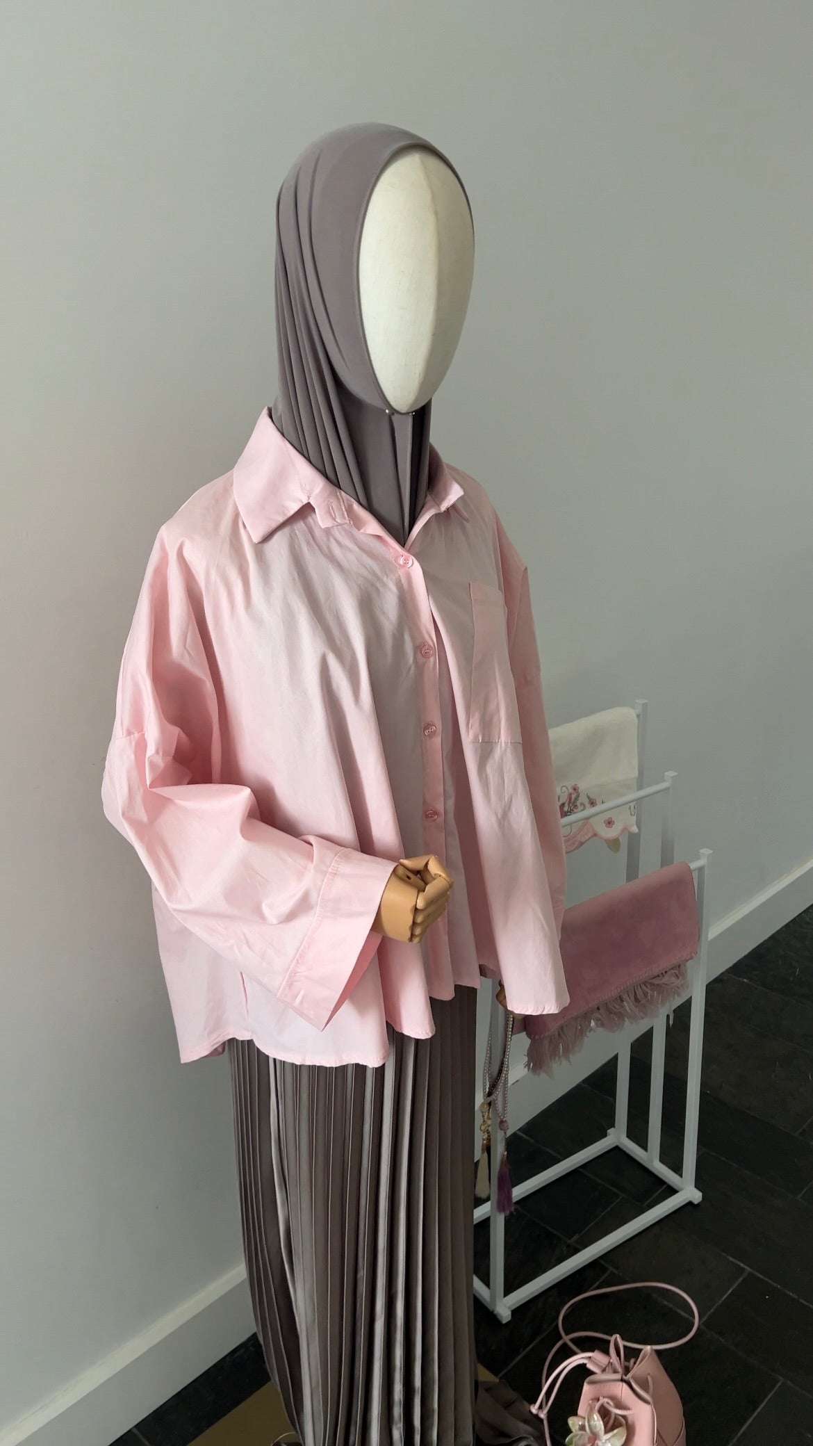 OVERSIZED SHIRT PINK