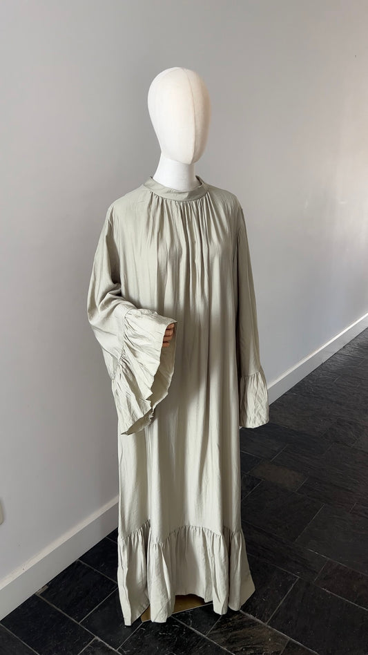 AIRY DRESS SAGE GREEN