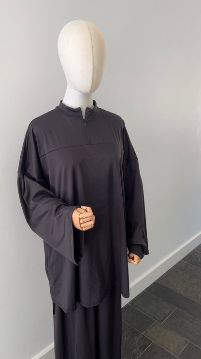 ZIP BURKINI BLACK