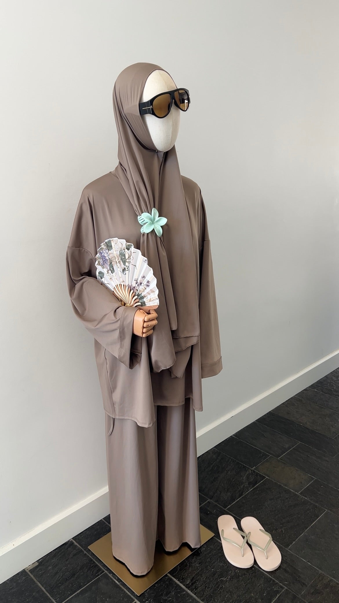 BURKINI 3 PIECE TAUPE