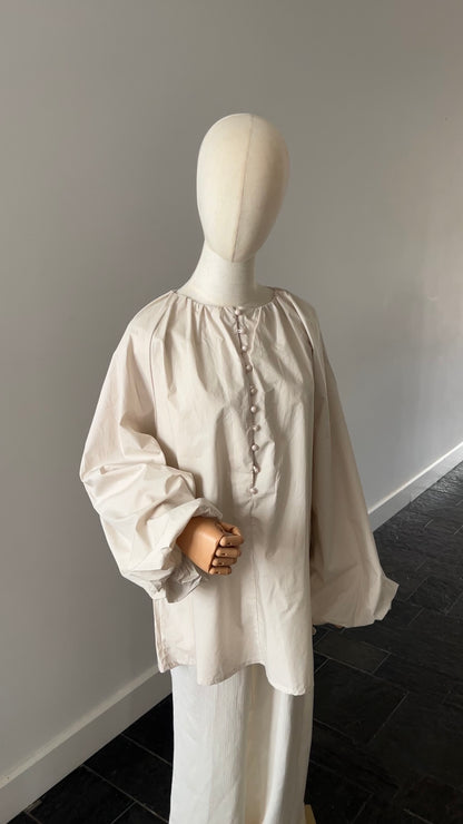 COTTON PUFF TOP BEIGE