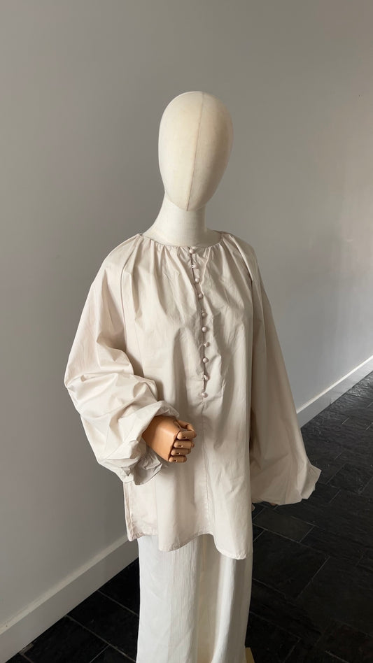 COTTON PUFF TOP BEIGE