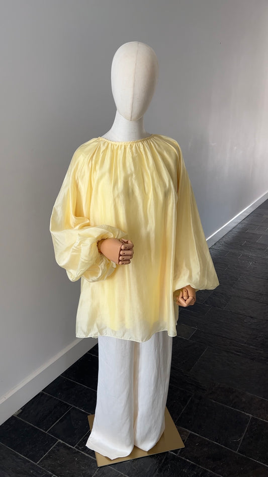 CLOUD TOP BUTTER YELLOW (double lined, not see through)