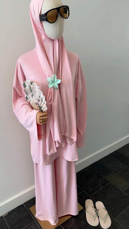 ZIP BURKINI BABY PINK