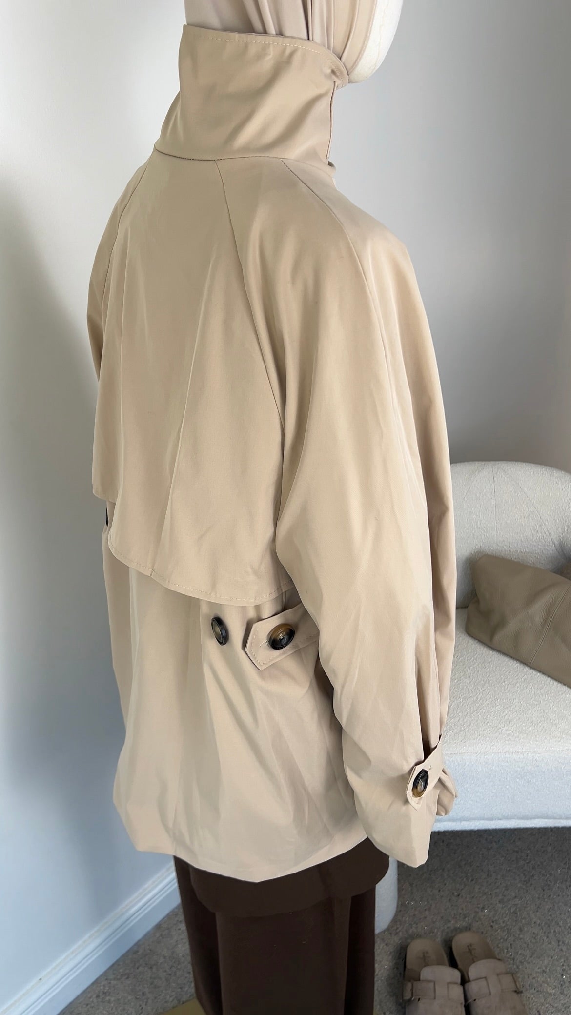 MID TRENCH COAT BEIGE