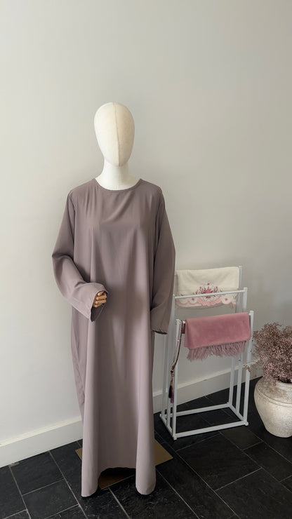 LACE KHIMAR SET TAUPE