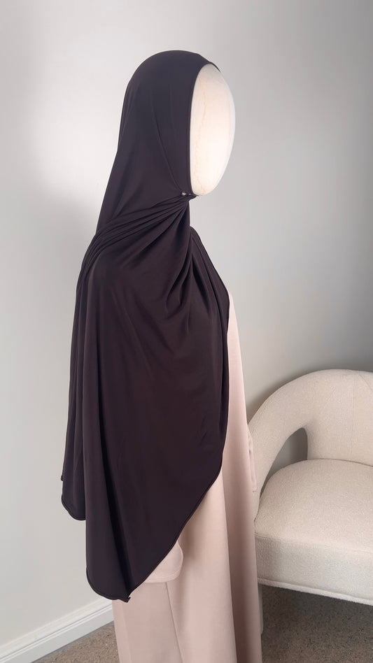 HIJAB SCARF DARK BROWN