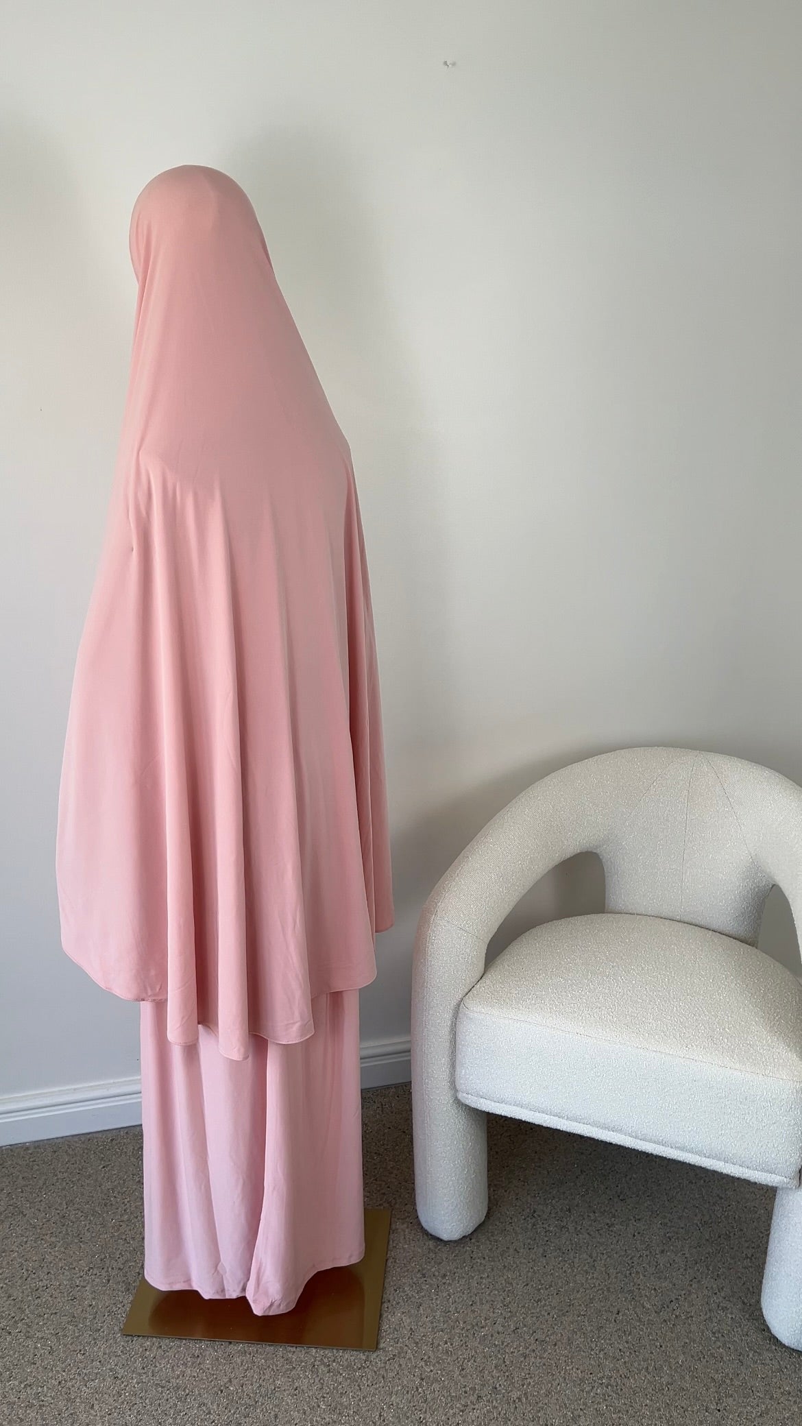 SKIRT KHIMAR SET BABY PINK