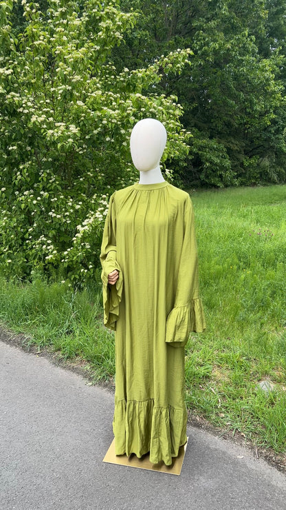 AIRY DRESS OLIVE (RESTOCKING SOON)