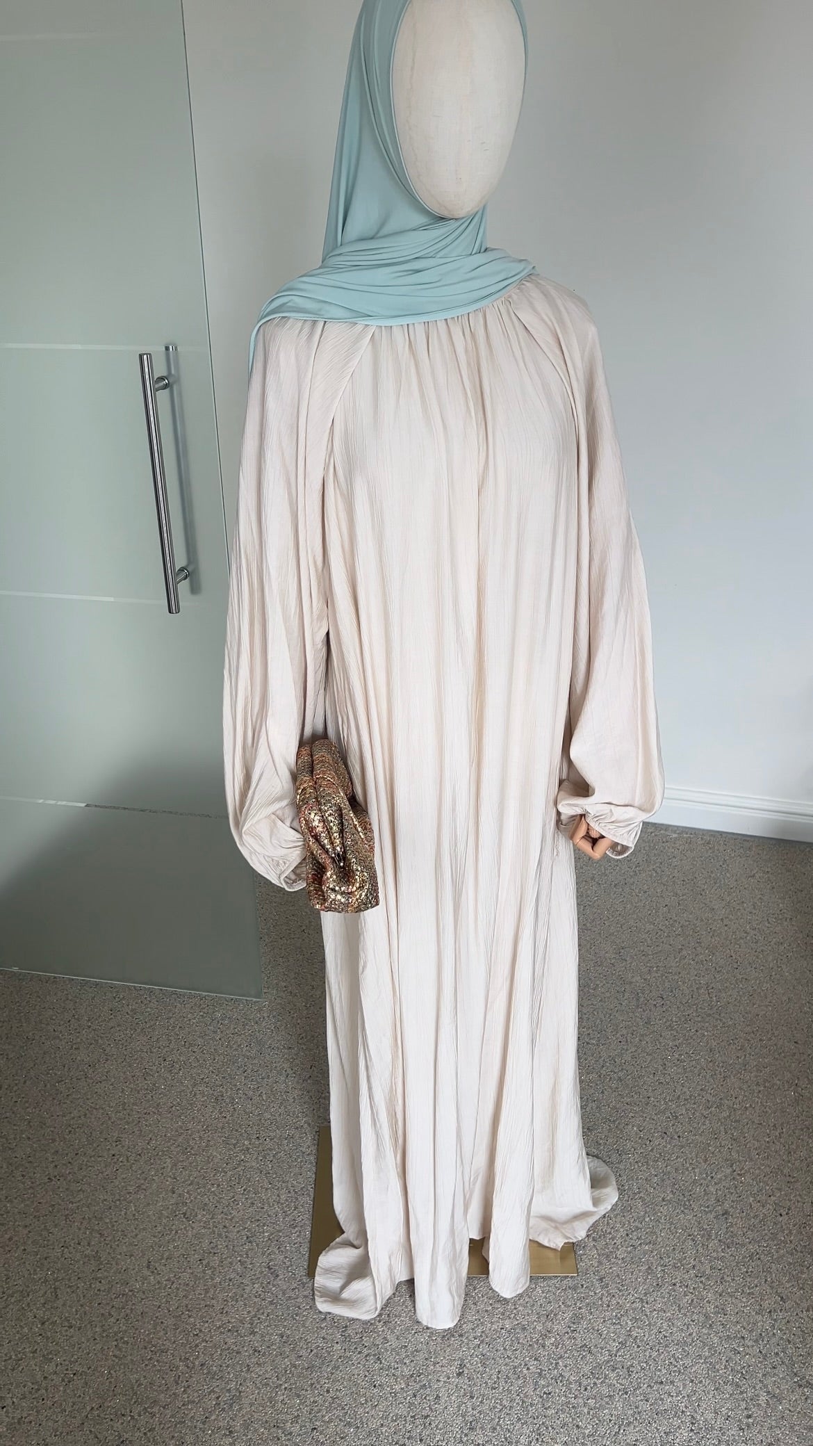 SOFT VISCOSE ABAYA BEIGE