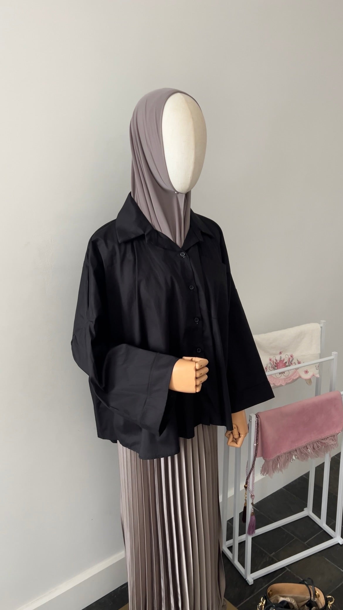 OVERSIZED SHIRT BLACK