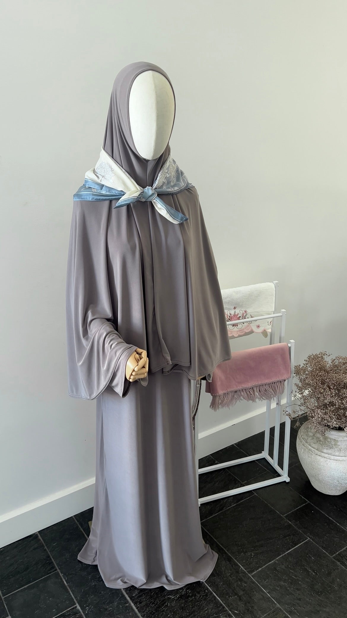ABAYA KHIMAR SET TAUPE