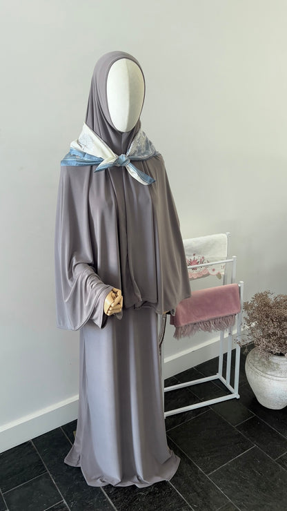 ABAYA KHIMAR SET TAUPE