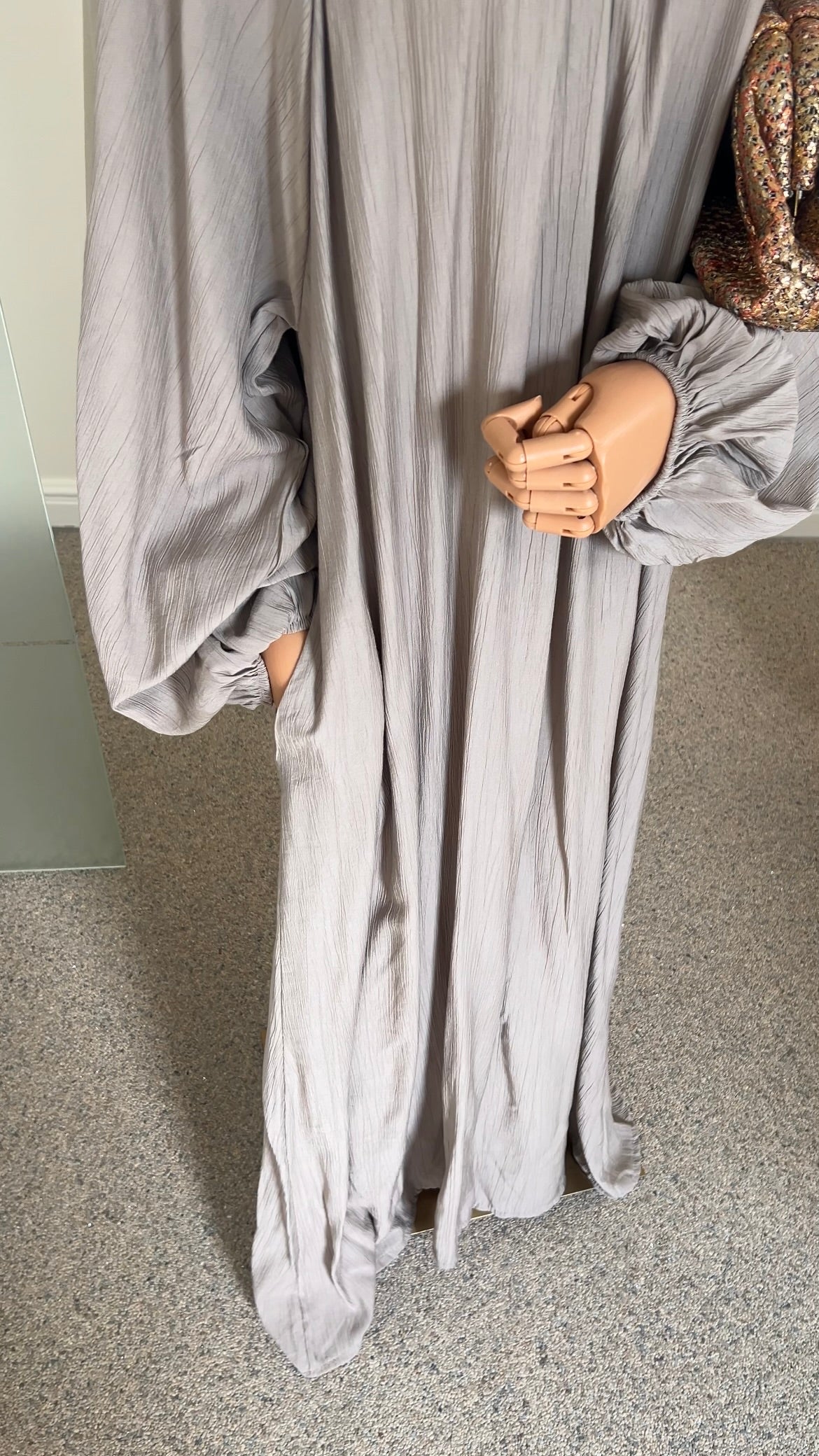 SOFT VISCOSE ABAYA TAUPE