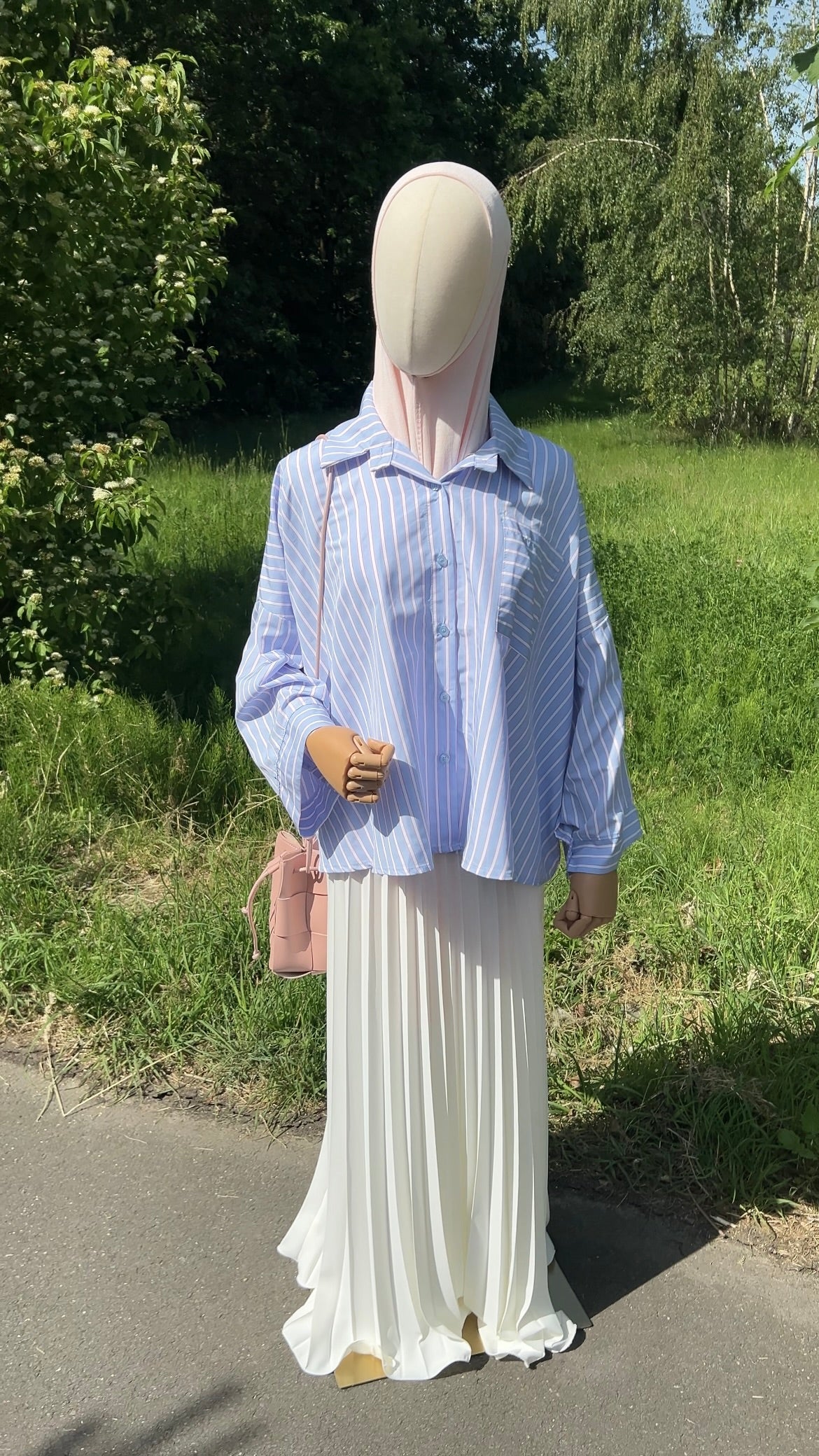 STRIPED SHIRT PINK/BLUE