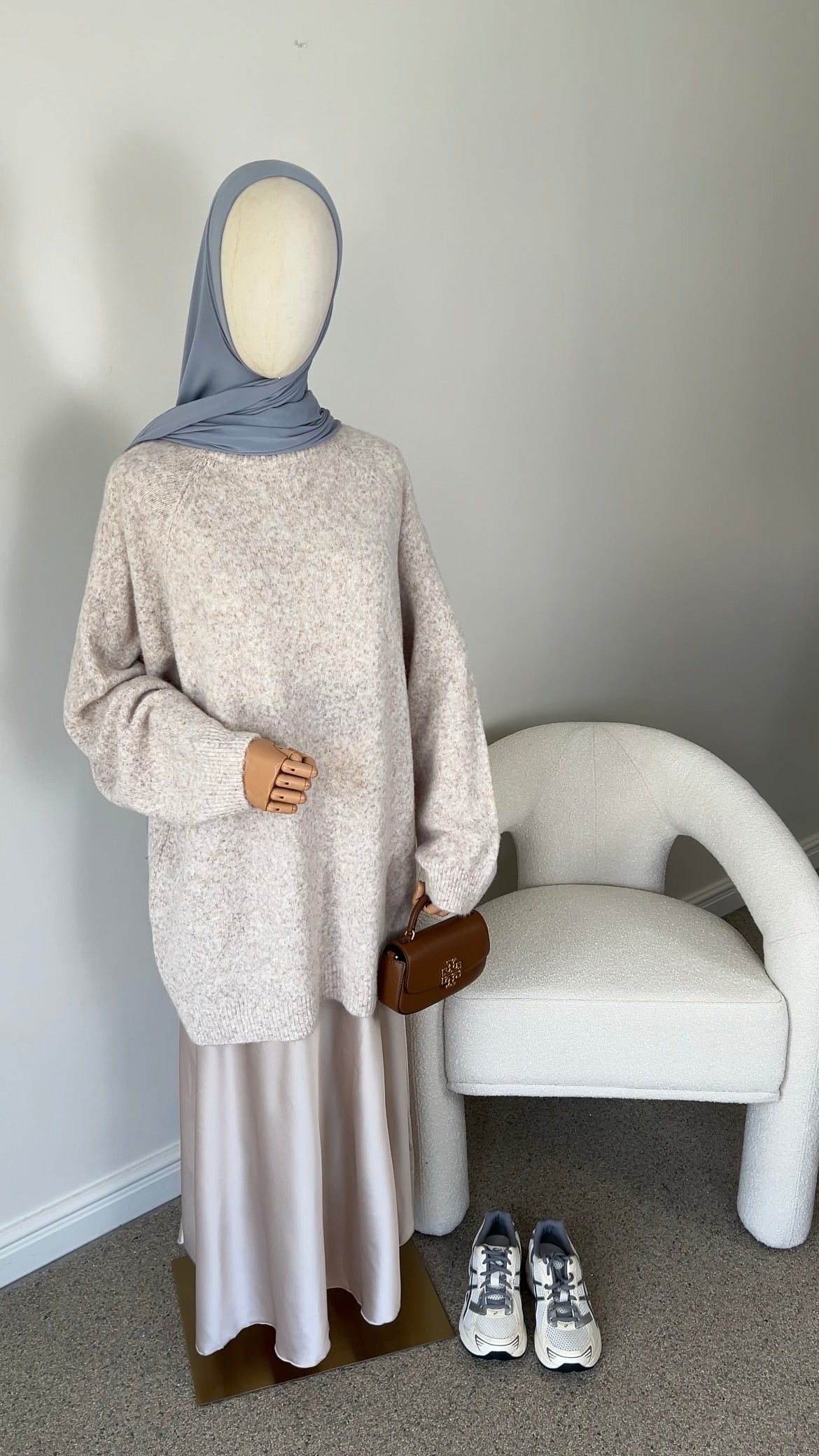 KNIT SWEATER BEIGE