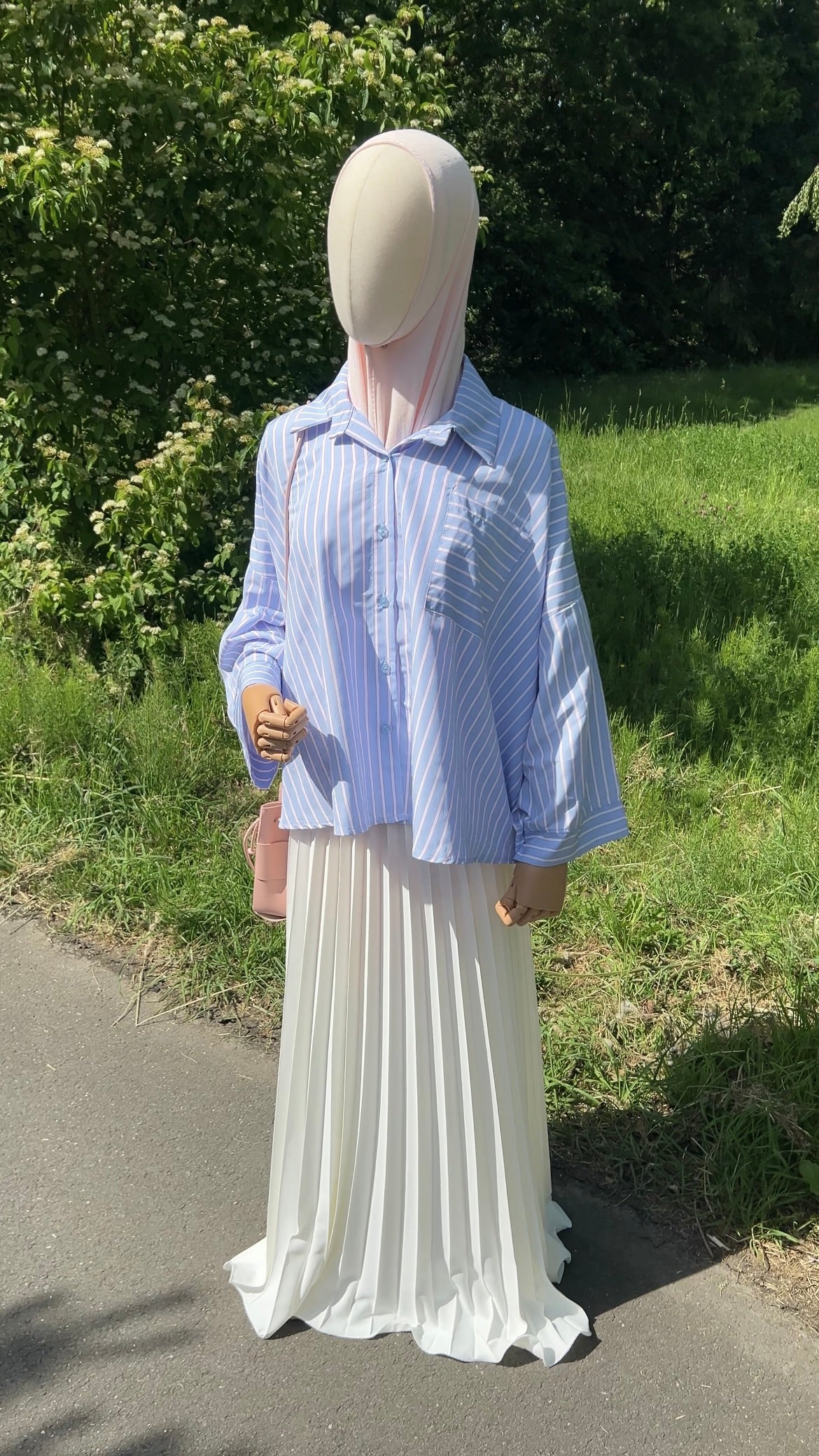 STRIPED SHIRT PINK/BLUE