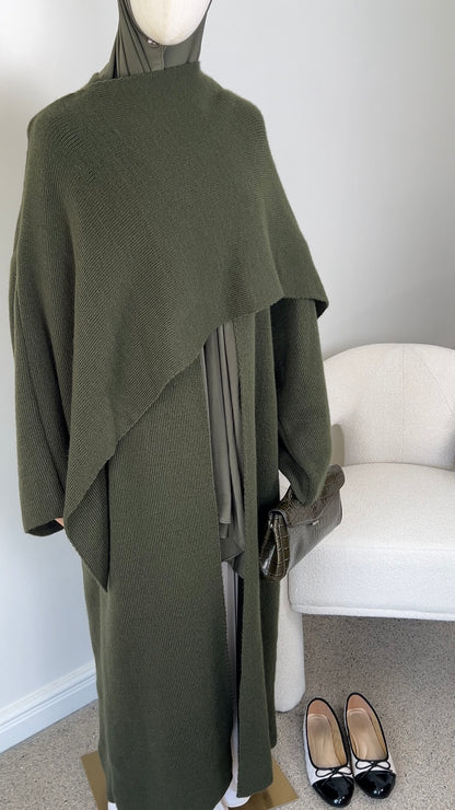 PONCHO ABAYA KHAKI
