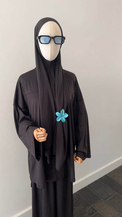 ZIP BURKINI BLACK