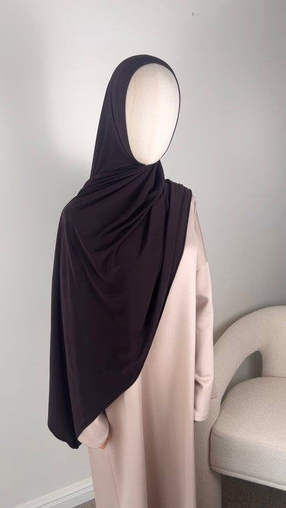 HIJAB SCARF DARK BROWN