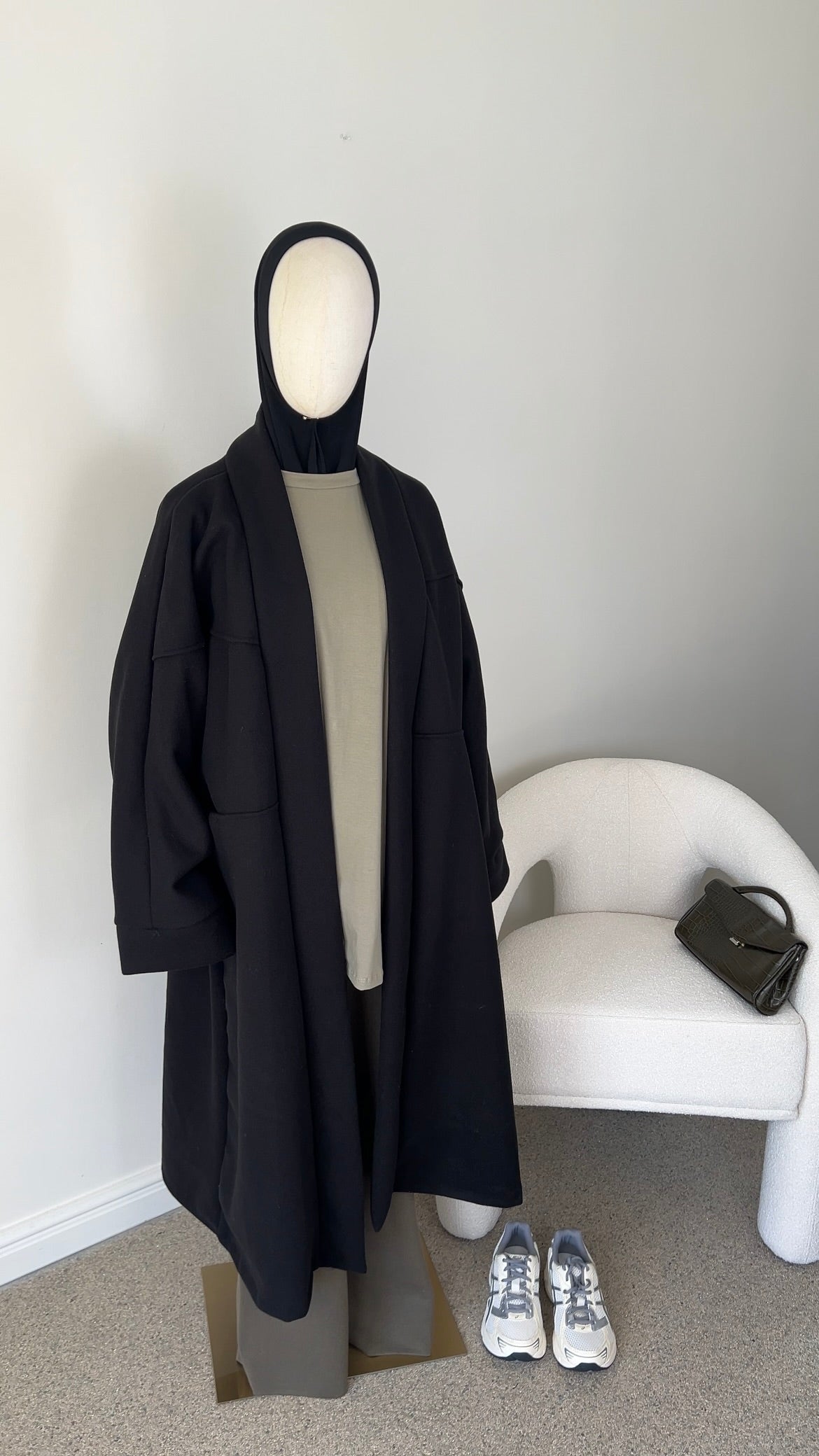 OVERSIZED COAT BLACK