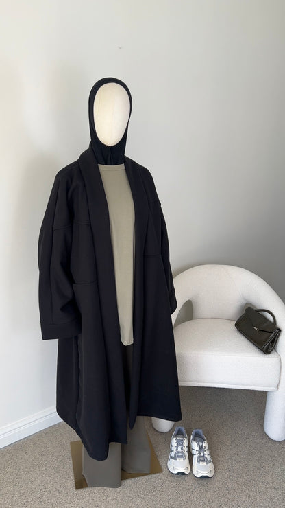 OVERSIZED COAT BLACK