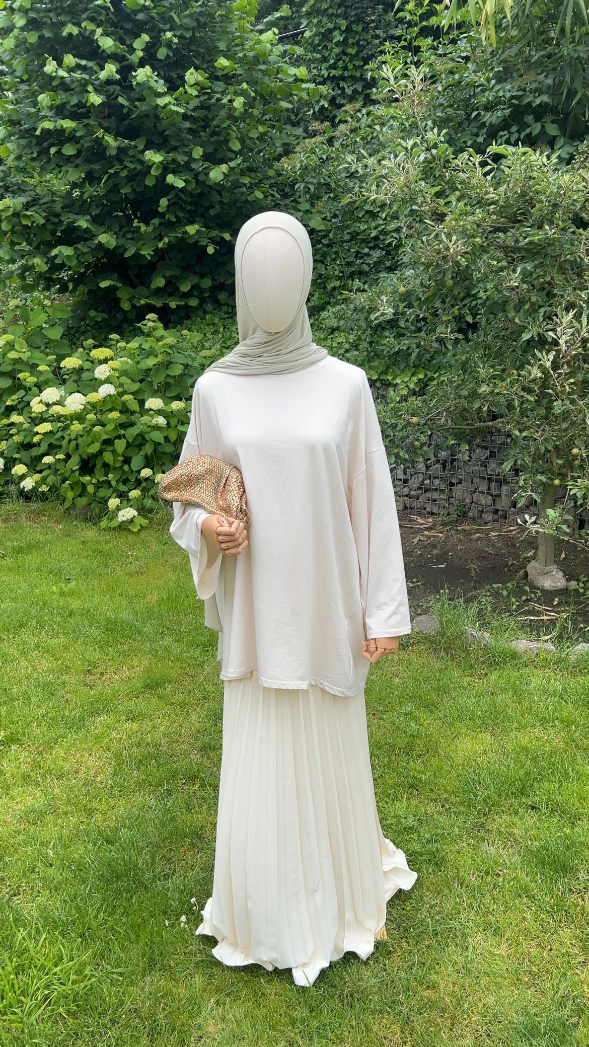 COTTON EXTRA LONGSLEEVE LIGHT BEIGE