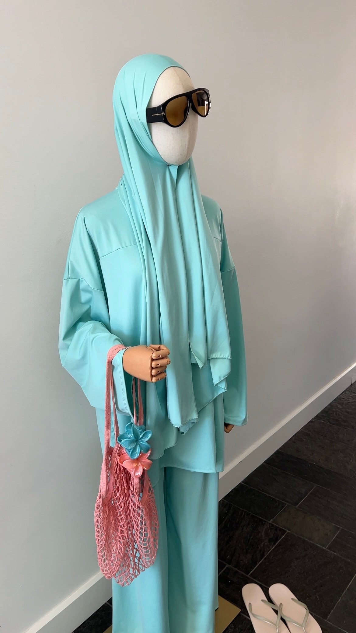 ZIP BURKINI AQUA